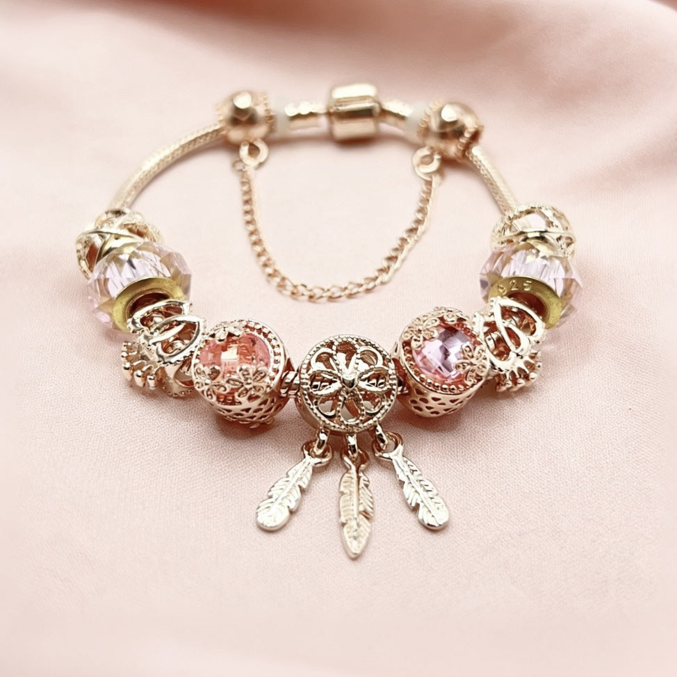 Wholesale Swan Heart Design Bracelet Gold Fashion Accessory Gift for Women