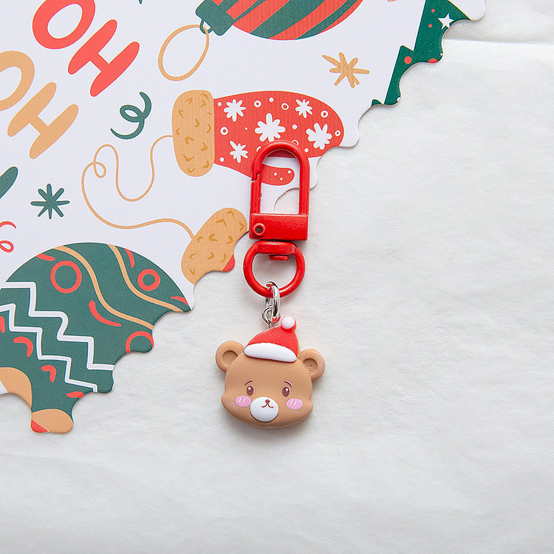 Wholesale Cute Hat Christmas Keychain