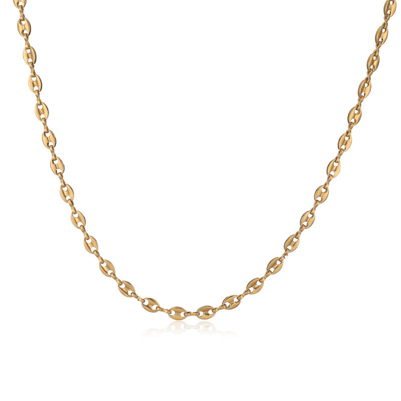 Wholesale Gold Tone Stainless Steel Heart Pendant Necklace With Zircon Fashion Jewelry Accessory Casual Layering Necklace For Women Gift And Boutique Resale