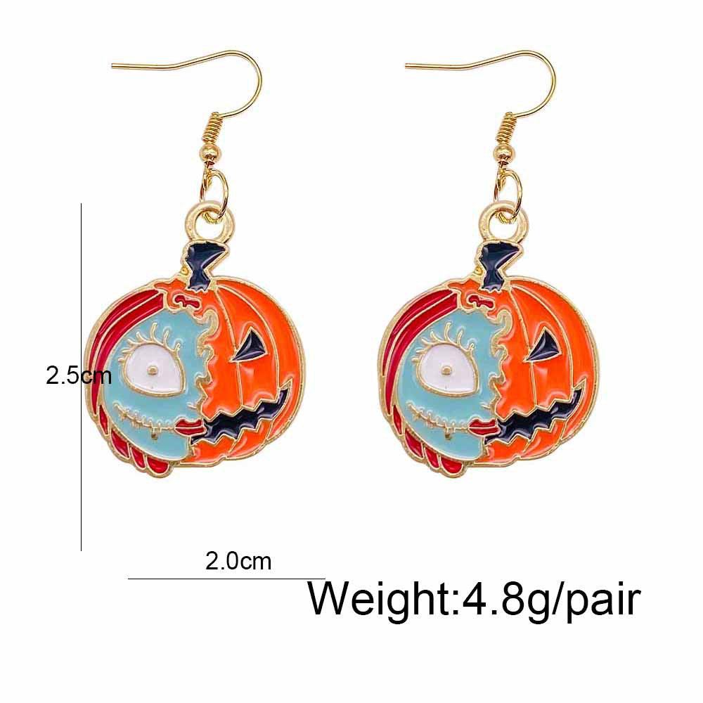 Wholesale Halloween Cartoon Ghost Pumpkin Imp Alloy Earrings ACC-ES-ChenY047