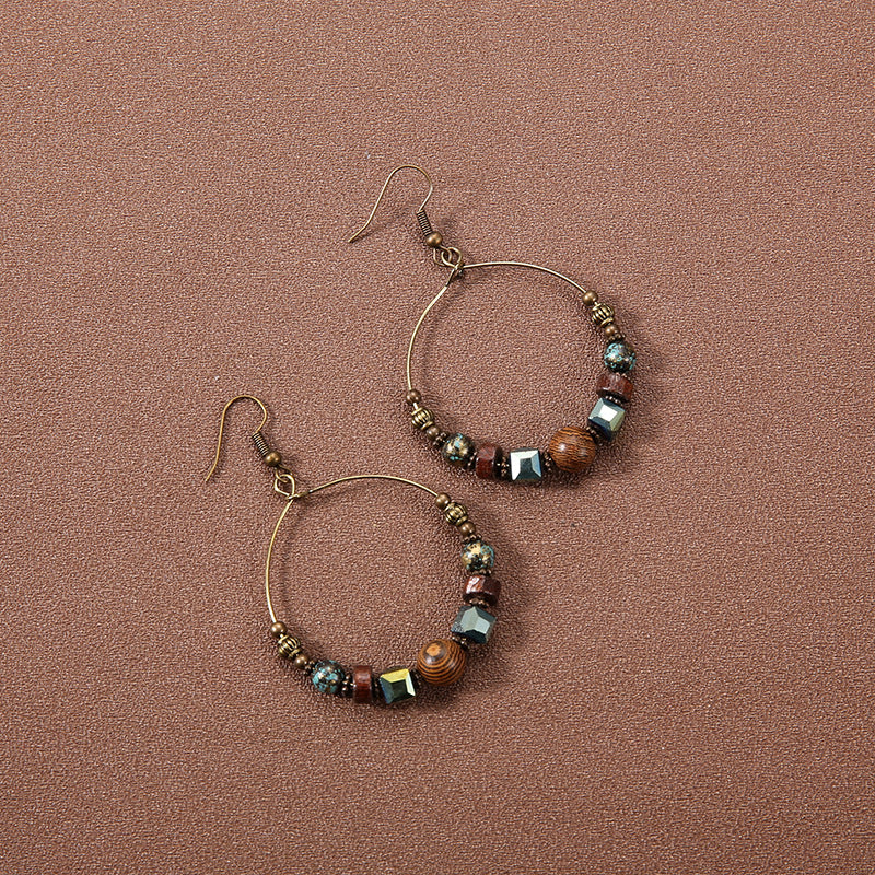 Wholesale Retro Bohemian Ethnic Style Earrings Tassel Earrings ACC-ES-Gumi005