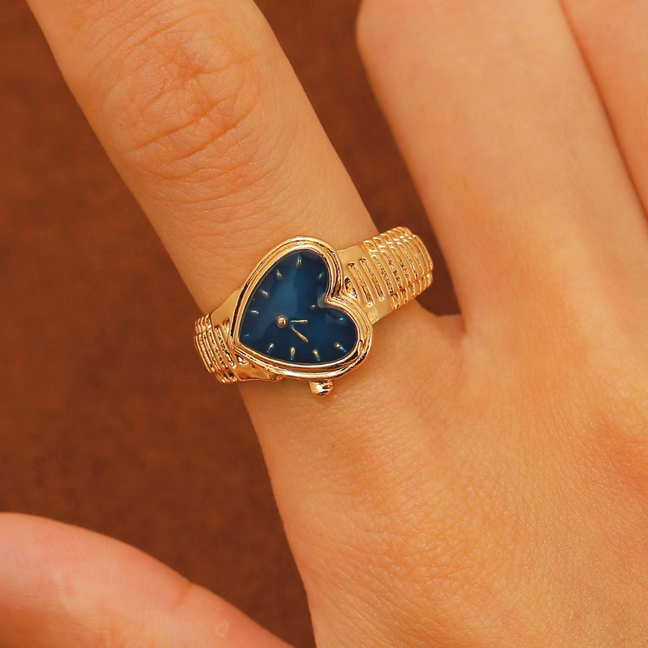 Wholesale copper gold-plated  watch hand open ring