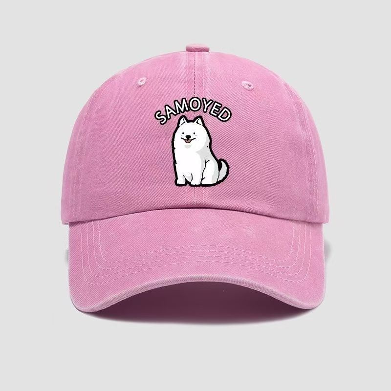 Wholesale puppy Samoyed cartoon baseball cap