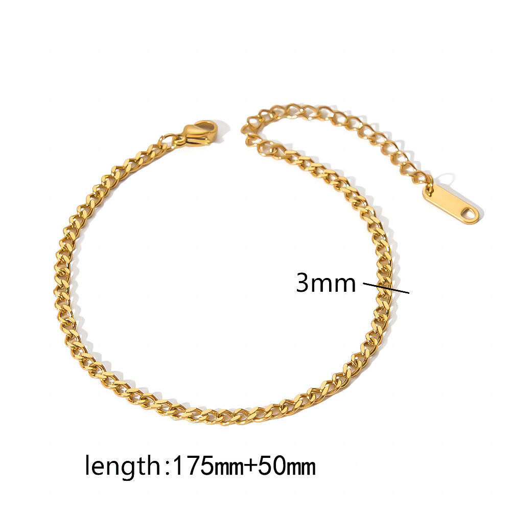 Wholesale DIY bracelet accessories versatile stainless steel snake bone chain