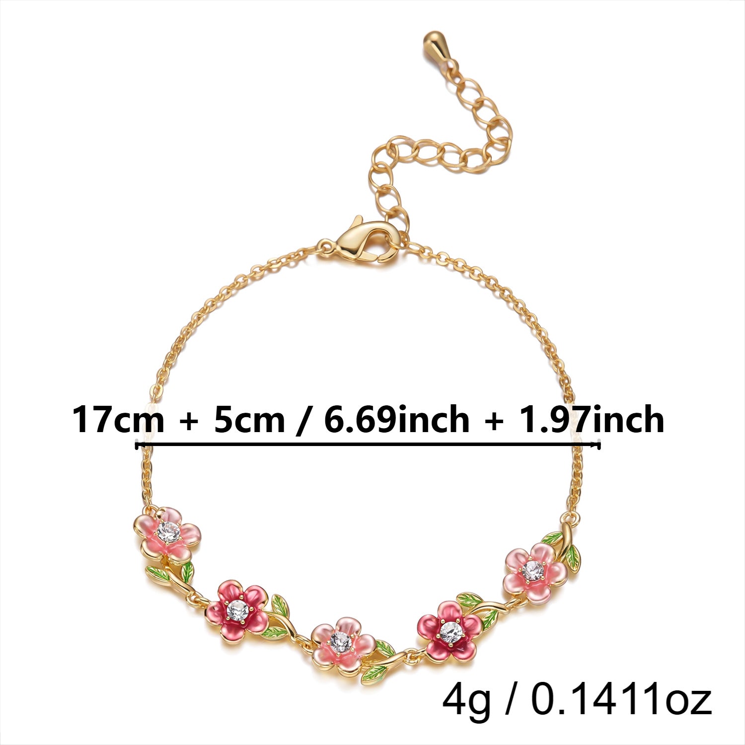 Wholesale Retro Enamel Flower Open Bangle For Women Hollow Out Copper Jewelry Accessory Boutique Resale Party Gift