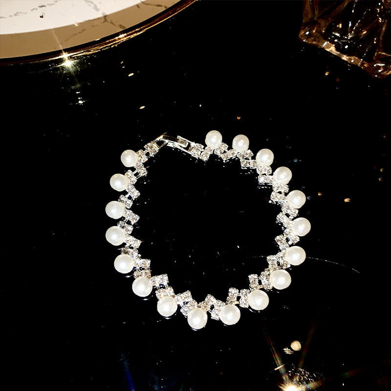 Wholesale Full Diamond Water Drop Tassel Necklace Light Luxury Necklaces Clavicle Chain ACC-NE-Miaosi013