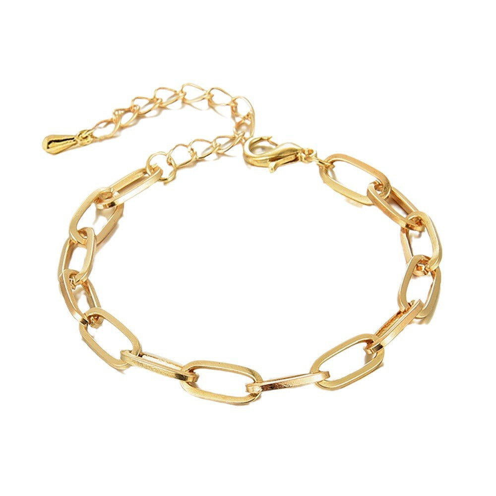 Wholesale Multi-layer Chain Bracelet with Rainbow Polymer Clay Pearl Beading Bracelet Layered Bracelet Set ACC-BT-Qiqi009