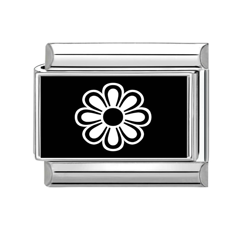 Wholesale  9mm Italian Charm Starter Bracelets DIY square Single Section Creative Stainless Steel Composable Bracelet