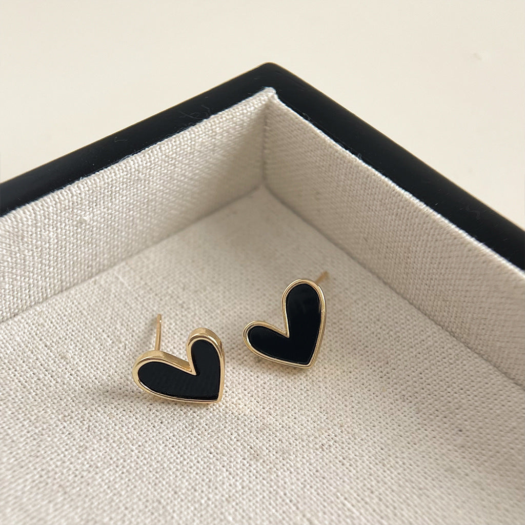Wholesale  Black Oil Drop Earrings