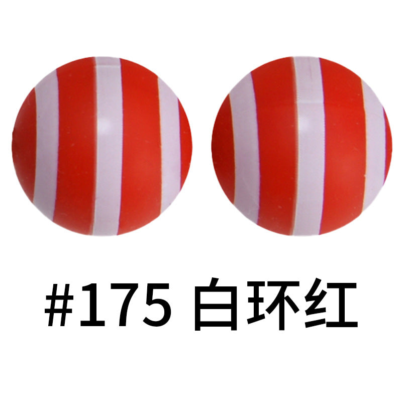 Wholesale 50pcs Western Style Leopard Skull Color Aztec Printed Silicone Balls Beads ACC-BDS-HeSheng005