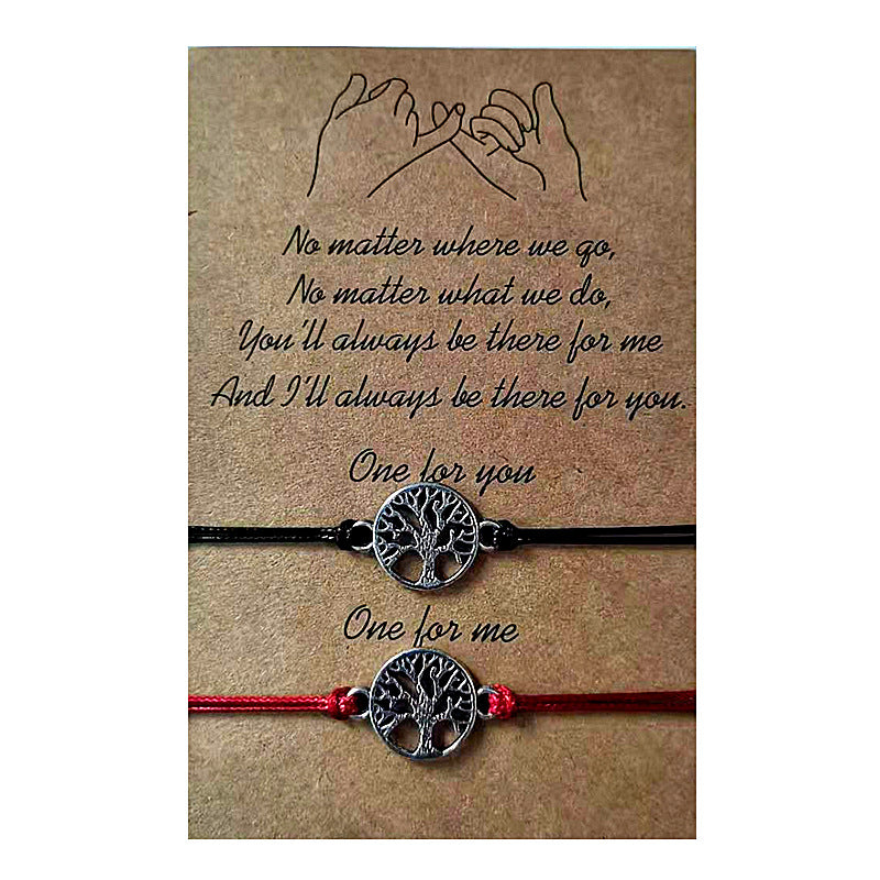 Wholesale  Alloy Sunflower  Woven Card Bracelet