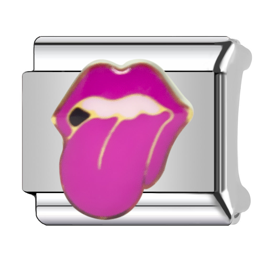 Wholesale  Italian Charm Bracelet 9mm DIY Pink  Creative Stainless Steel Composable Bracelet