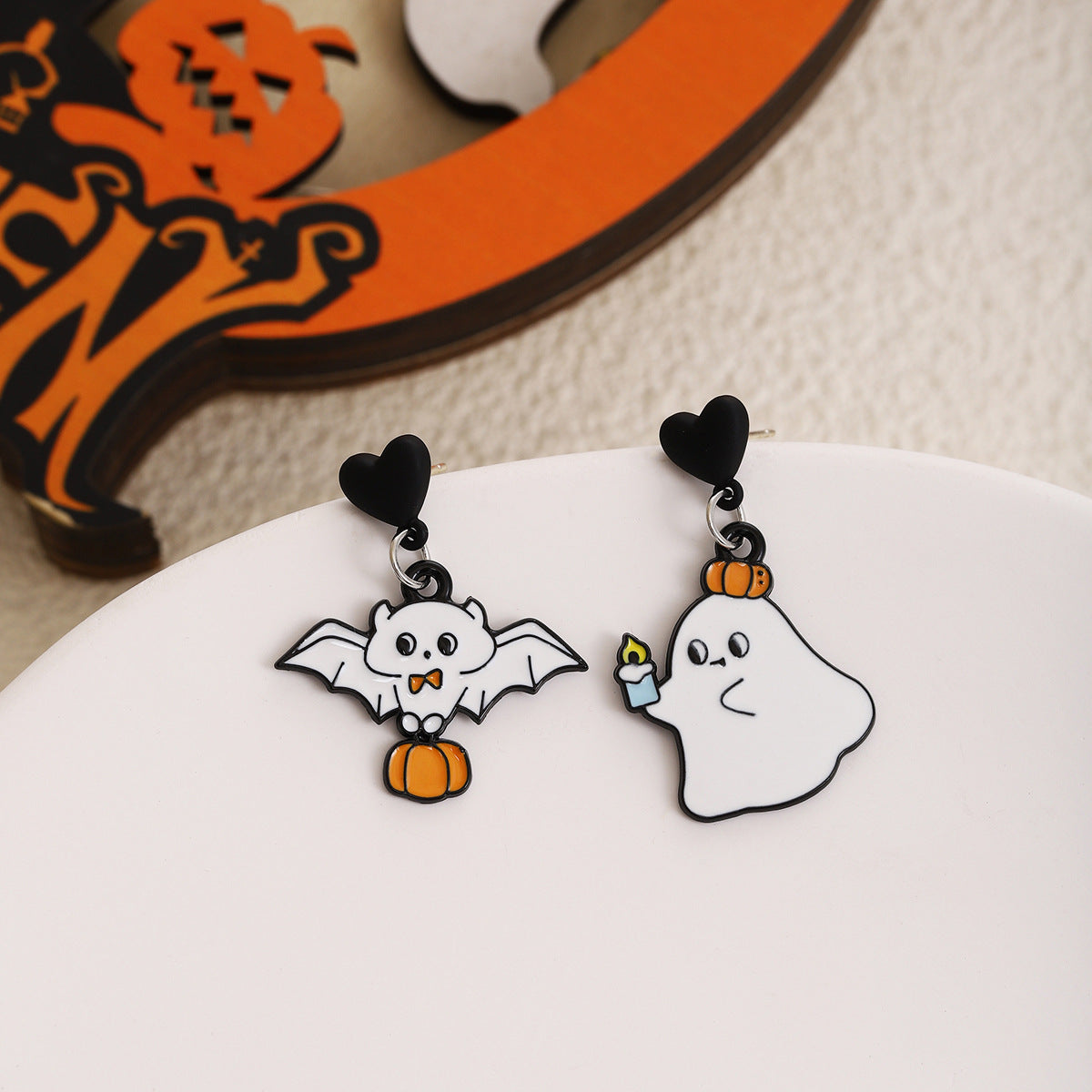 Wholesale  cartoon cute ghost pumpkin earrings