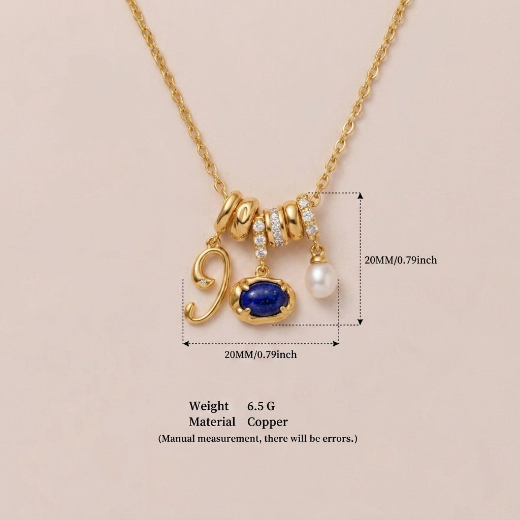Wholesale Chic Multi Pendant Collarbone Necklace Copper Zircon Jewelry Accessory Boutique Resale Gift