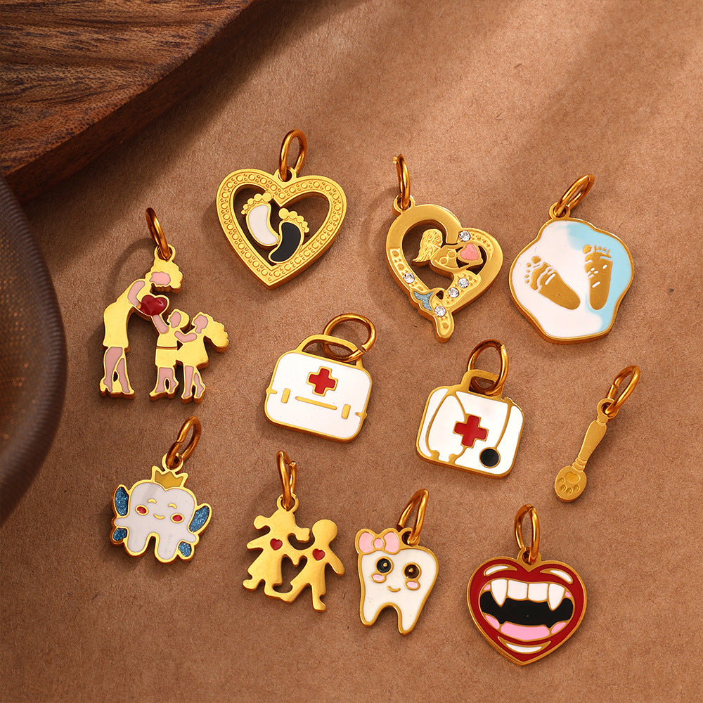 Wholesale Stainless Steel Tooth-Shaped Medical Box — " Lifestyle Series"  Versatile &  Stylish Pendant