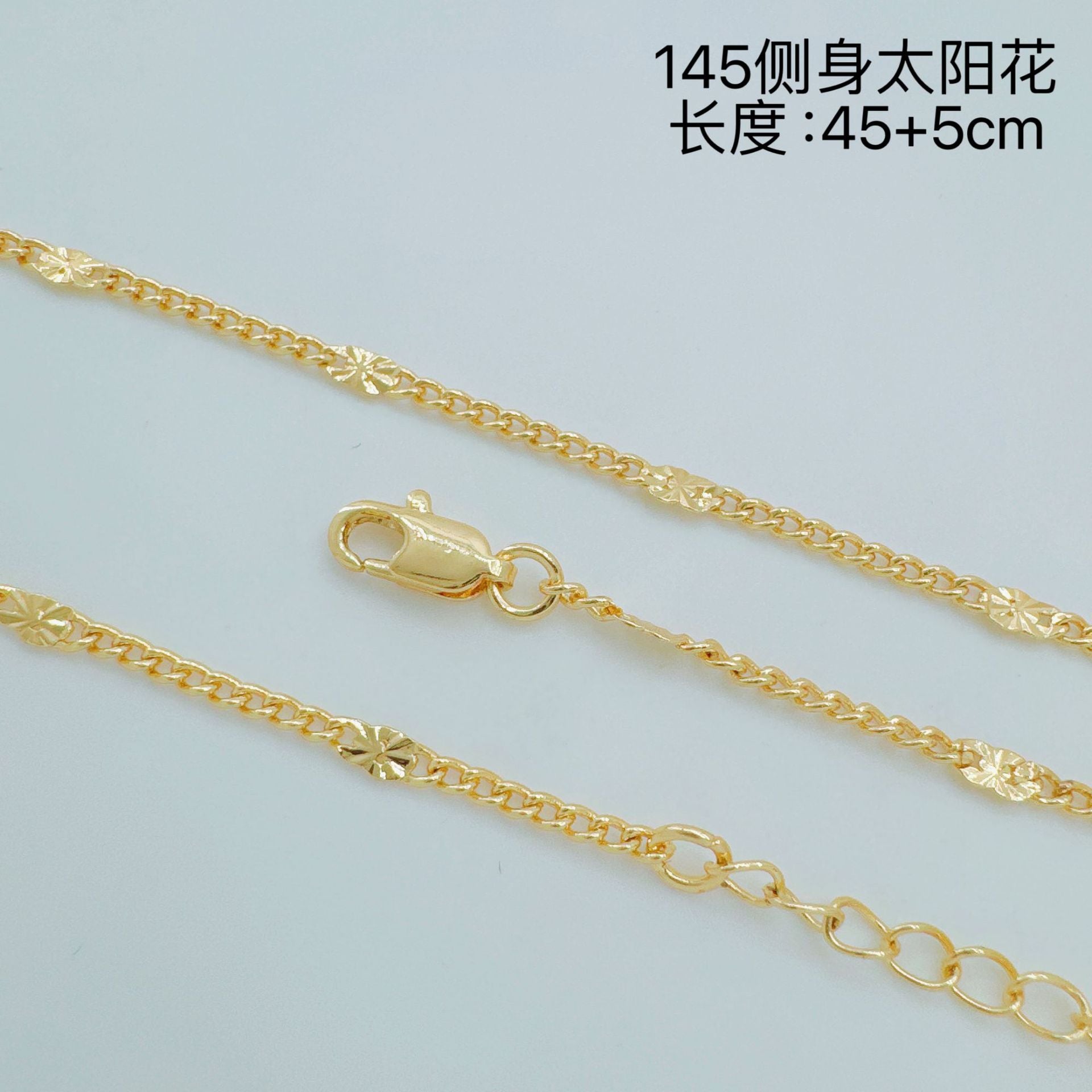 Wholesale Retro Gold Plated Copper Twist Necklace Chain for Layering Jewelry Accessory