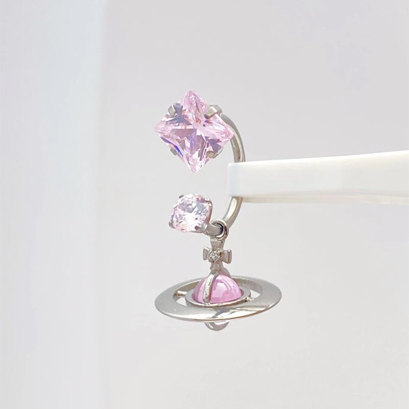 Wholesale  Super Flash Star Track Flash Diamond Horseshoe Ring Earrings