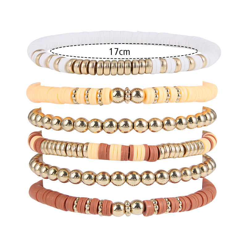 Wholesale polymer clay beads bracelets vintage bohemian bracelets