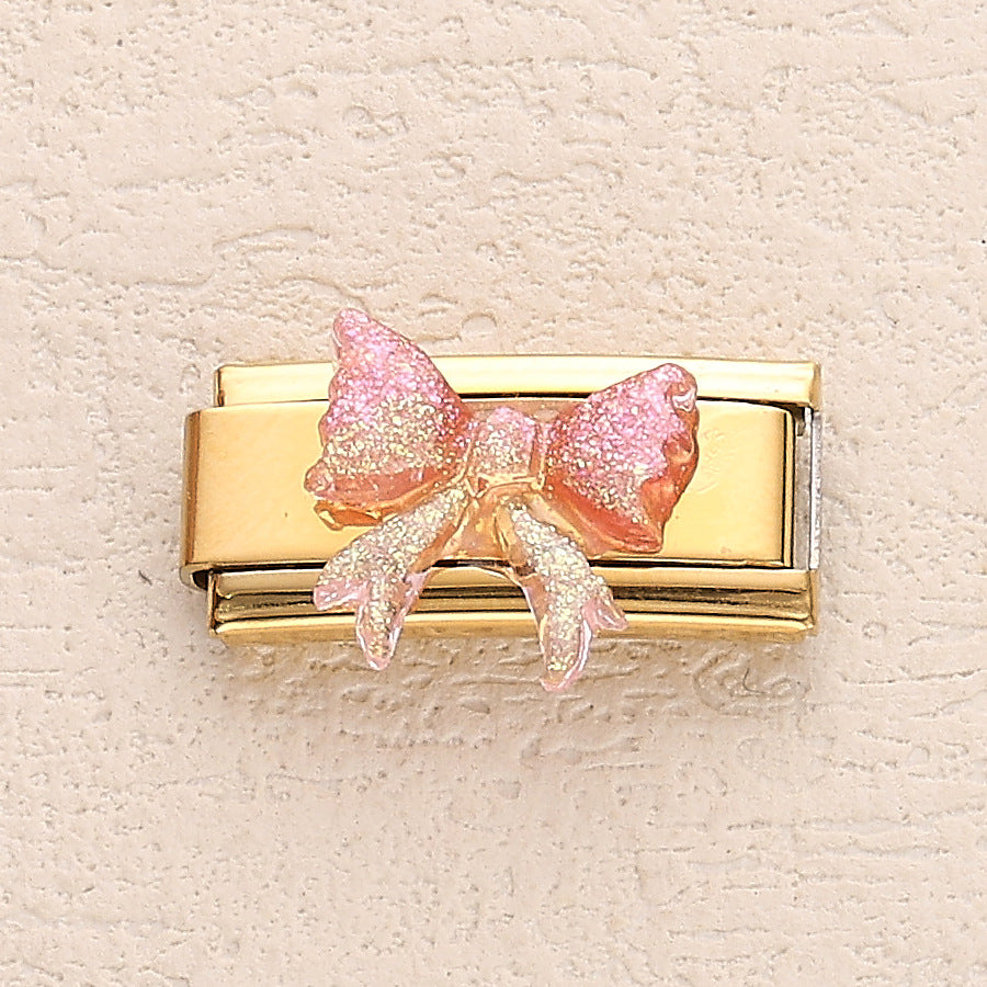 Wholesale 10pcs Italian Charm Bracelet 9mm DIY Splicing Cute Creative Stainless Steel Composable Bracelet