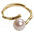 Wholesale S925 sterling silver pearl bamboo light luxury open ring
