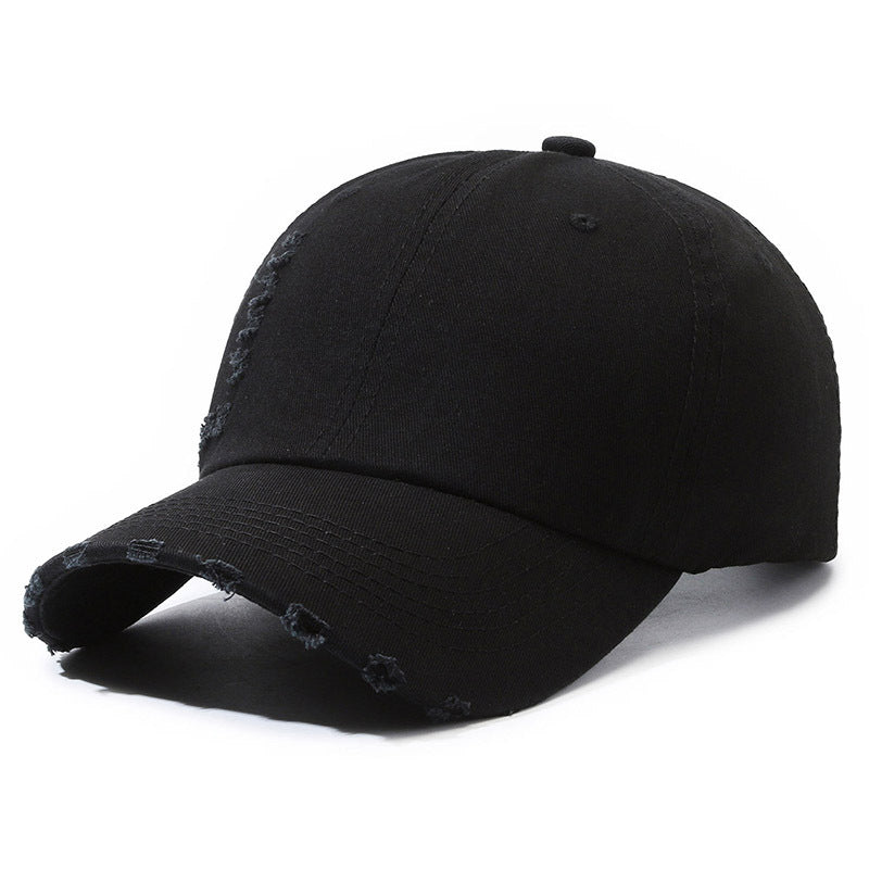 Wholesale Ripped Soft Top Smooth Cotton Hat Baseball Cap ACC-HT-XuanWei001