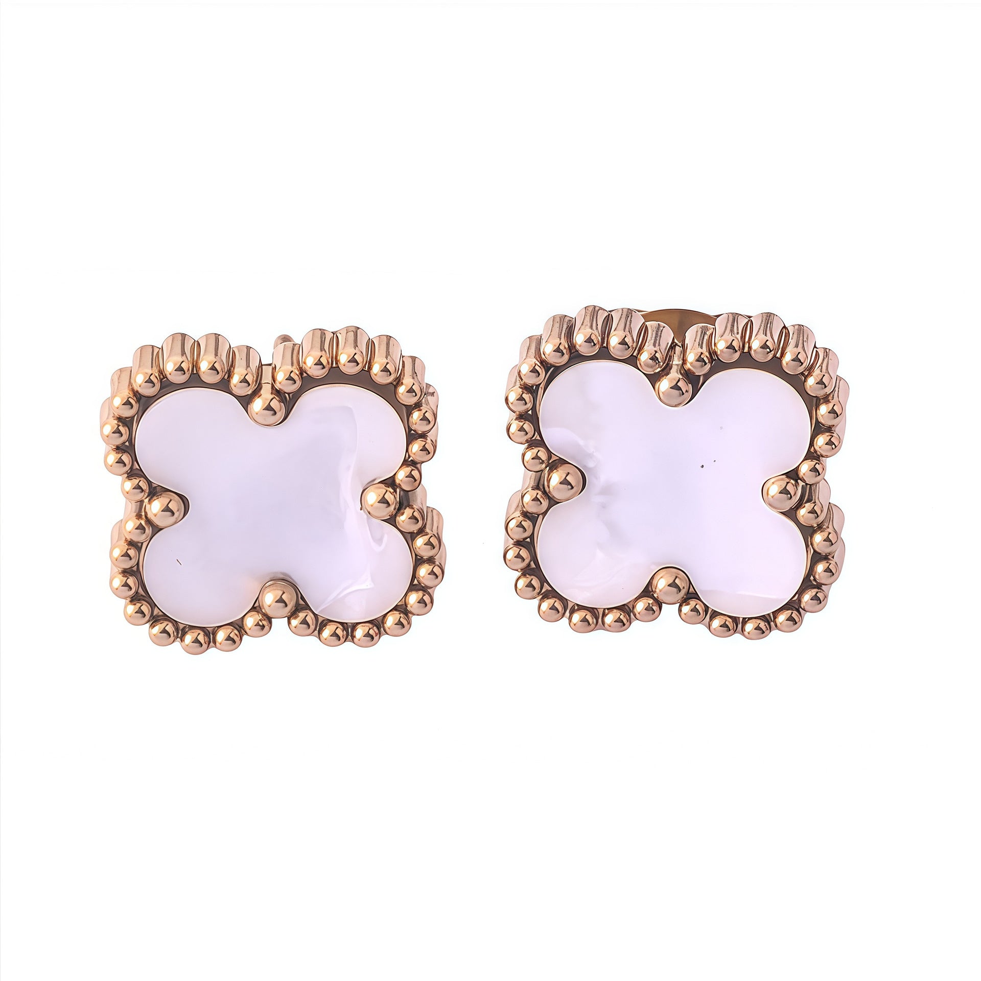 Wholesale Four-Leaf Clover Stainless Steel Necklace Trendy Jewelry Accessory for Boutique Resale ACCVIP