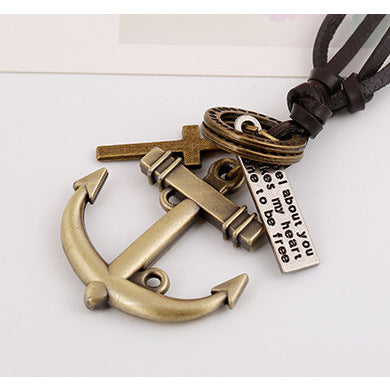 Wholesale  Cross Compass Necklace