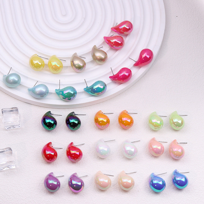 Wholesale Acrylic Glossy Water Drop Earrings ACC-ES-DA012