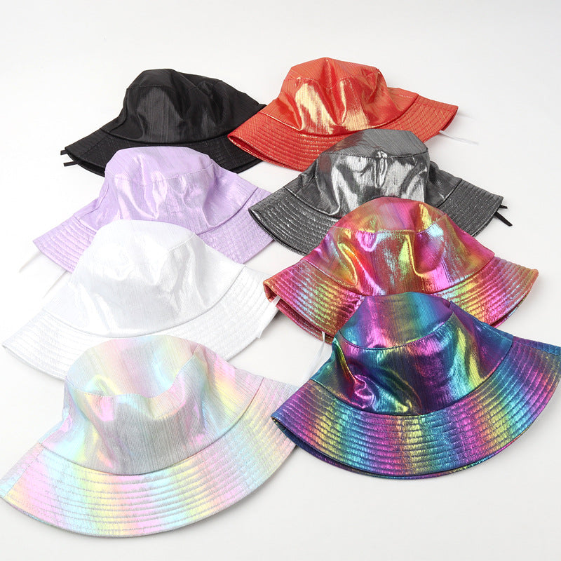 Wholesale  PU Leather Color Fisherman Hat Bucket Hat