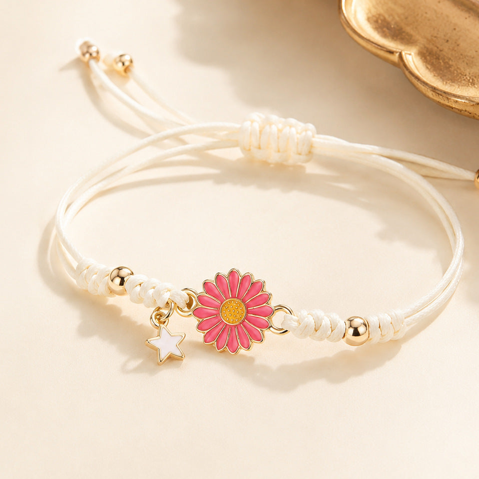 Wholesale Sunflower Woven Bracelets Fashion Accessory for Gift Giving