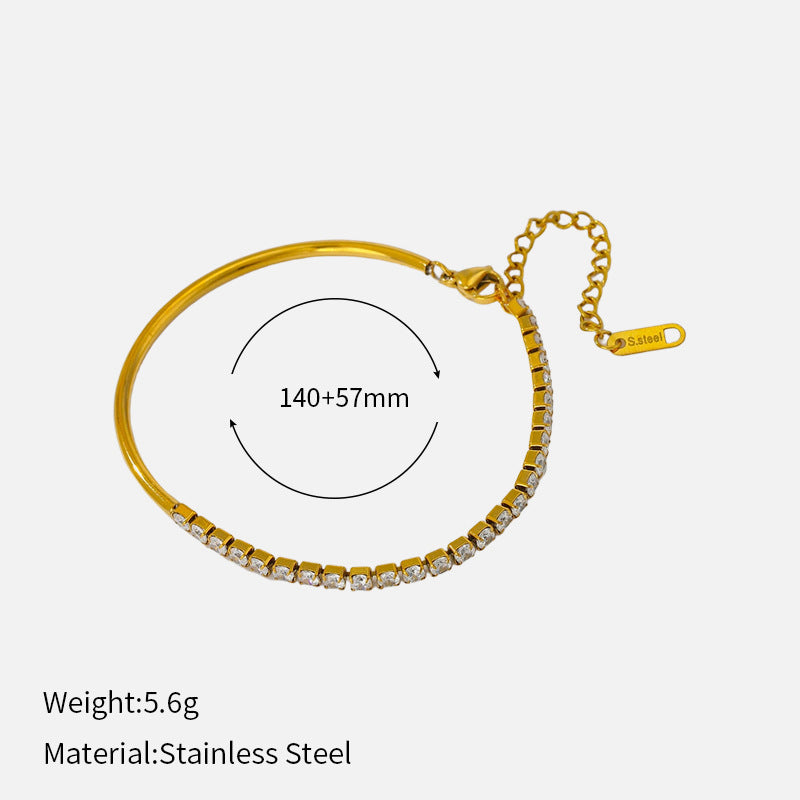 Wholesale Stainless steel bracelet light luxury high-end jewelry