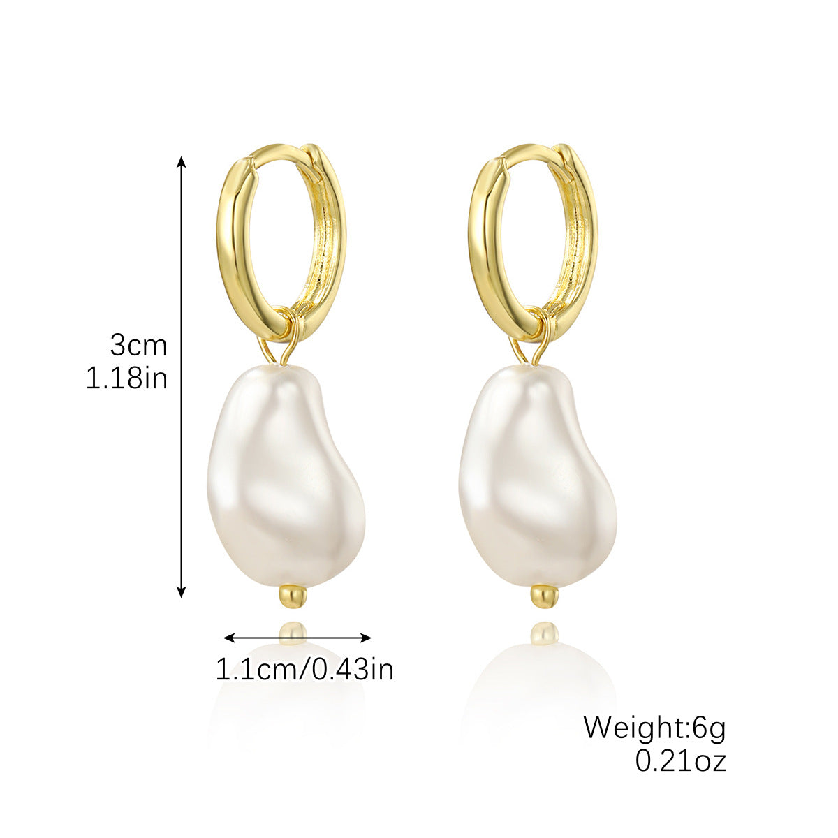 Wholesale  Luxury Zircon Ear Studs Set   Geometric Shaped Earring