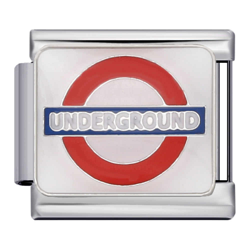 Wholesale Italian Charm Bracelet 9mm DIY Splicing Removable Bow Element Stainless Steel Composable Bracelet