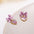 Wholesale s925 silver needle  purple lovely stud  bow earrings
