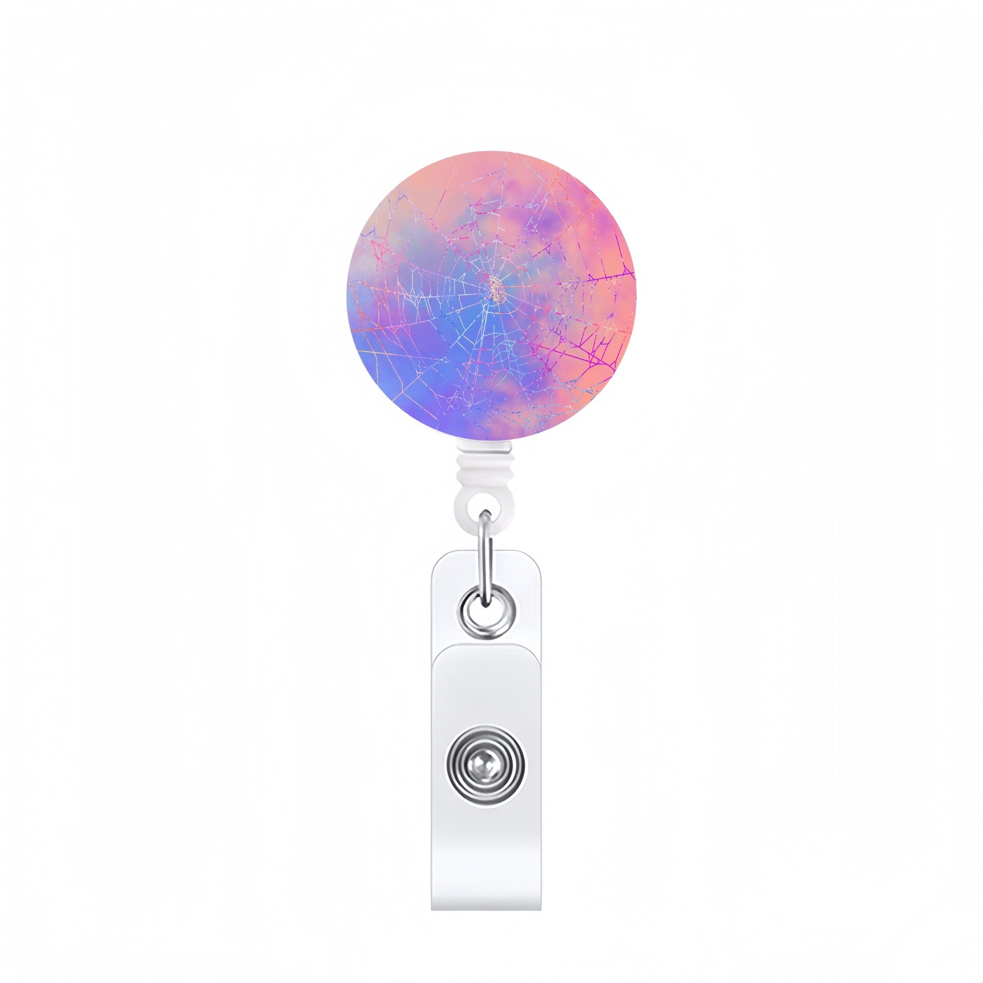 Wholesale Halloween Acrylic Retractable Clip Badge Keychain