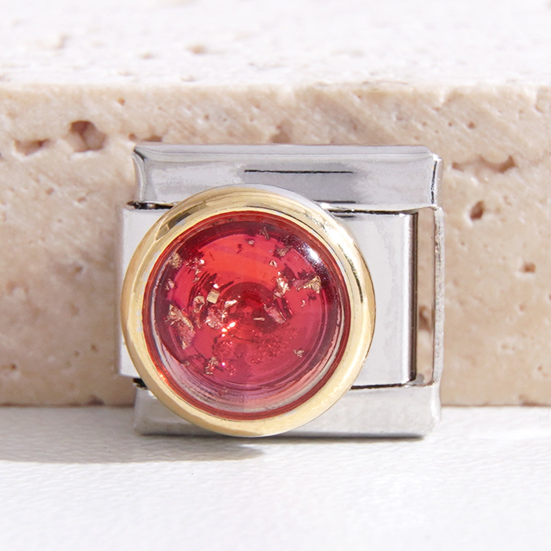 Wholesale  9mm Italian Charm Starter Bracelets DIY square Single Section Creative Stainless Steel Composable Bracelet