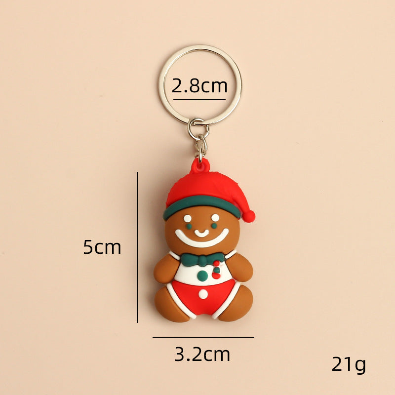 Wholesale Christmas Cute Cartoon Santa Claus Keychains ACC-KC-HongAo002