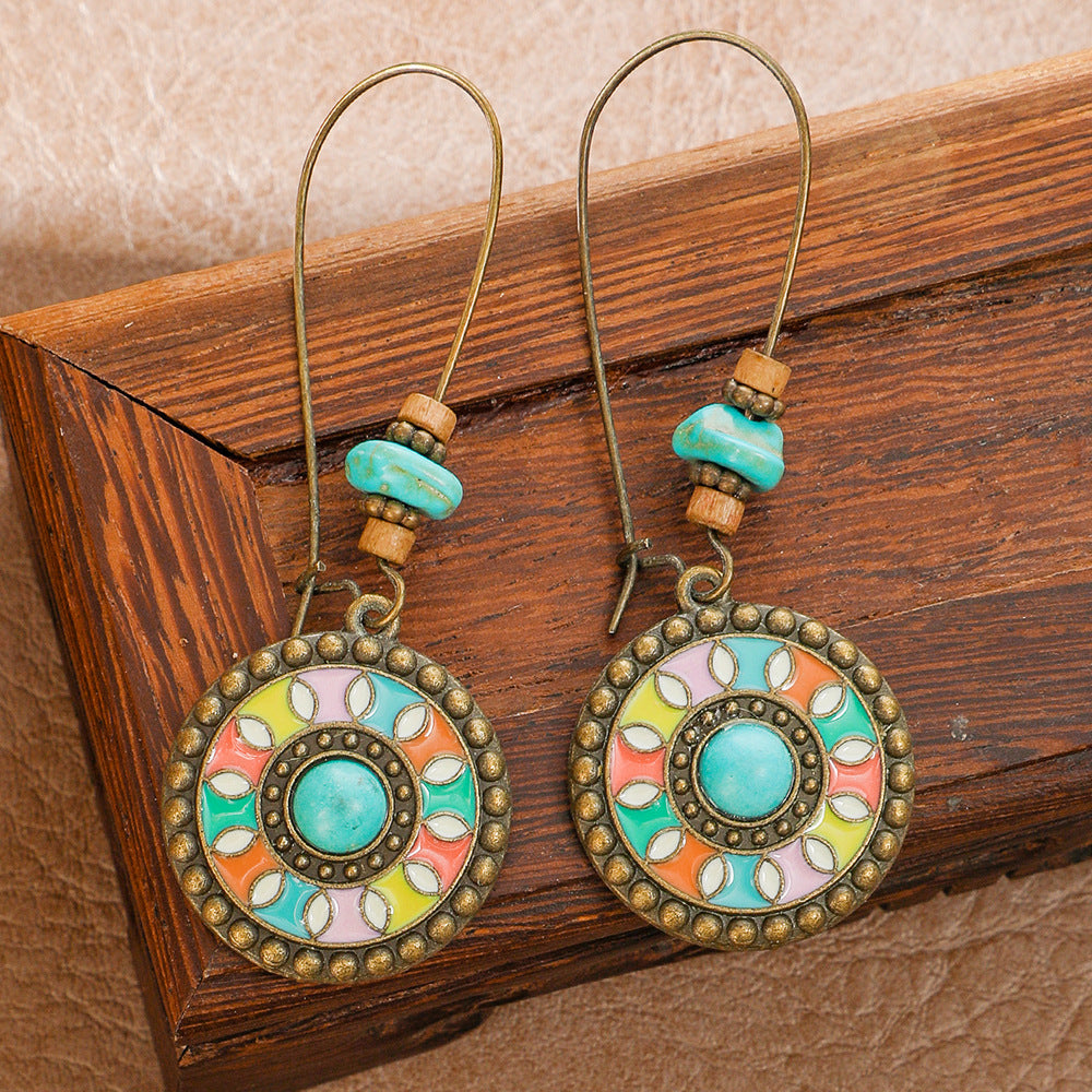 Wholesale Zinc Alloy Maillard Style Earrings Set