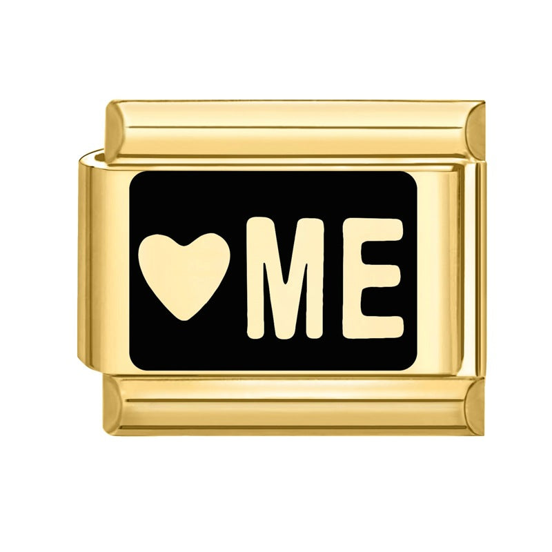 Wholesale Italian modular handmade black modular stainless steel bracelet DIY