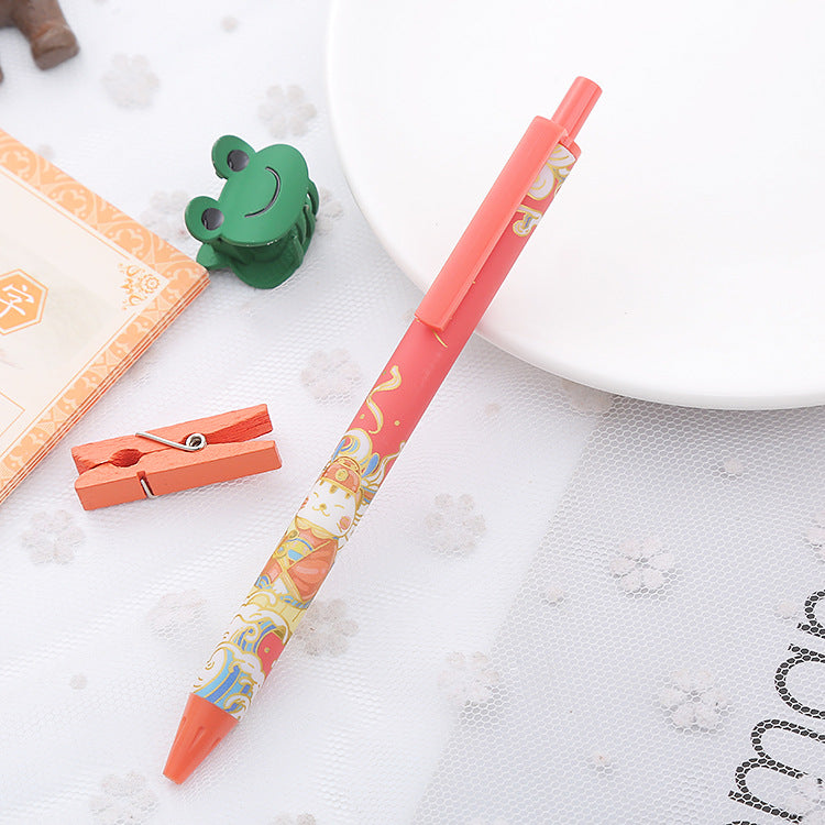 Wholesale koi vintage click plastic gel pen ACC-PN-Liuj006