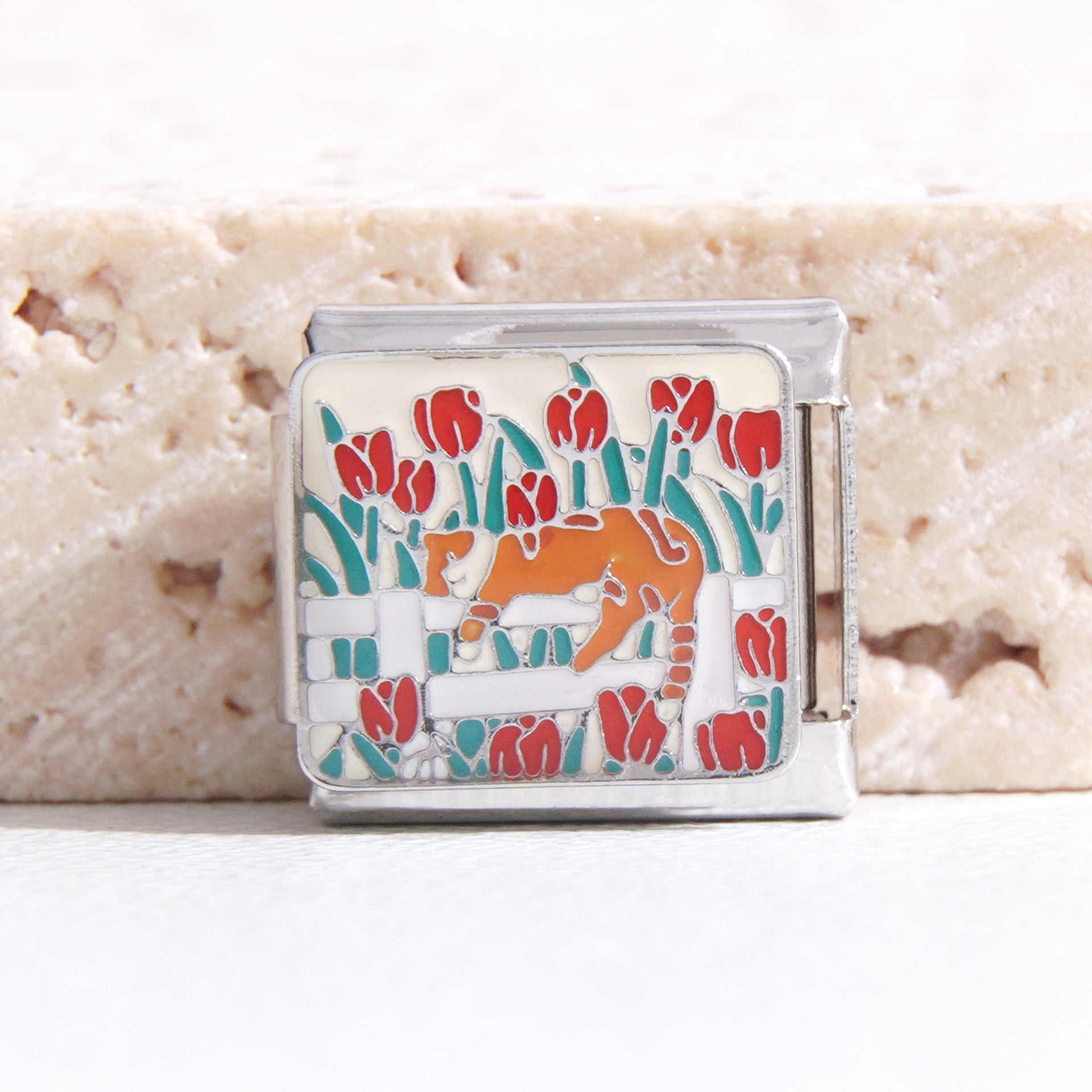 Wholesale Italian Charm Bracelet 9mm DIY Splicing Creative Pattern Stainless Steel Composable Bracelet