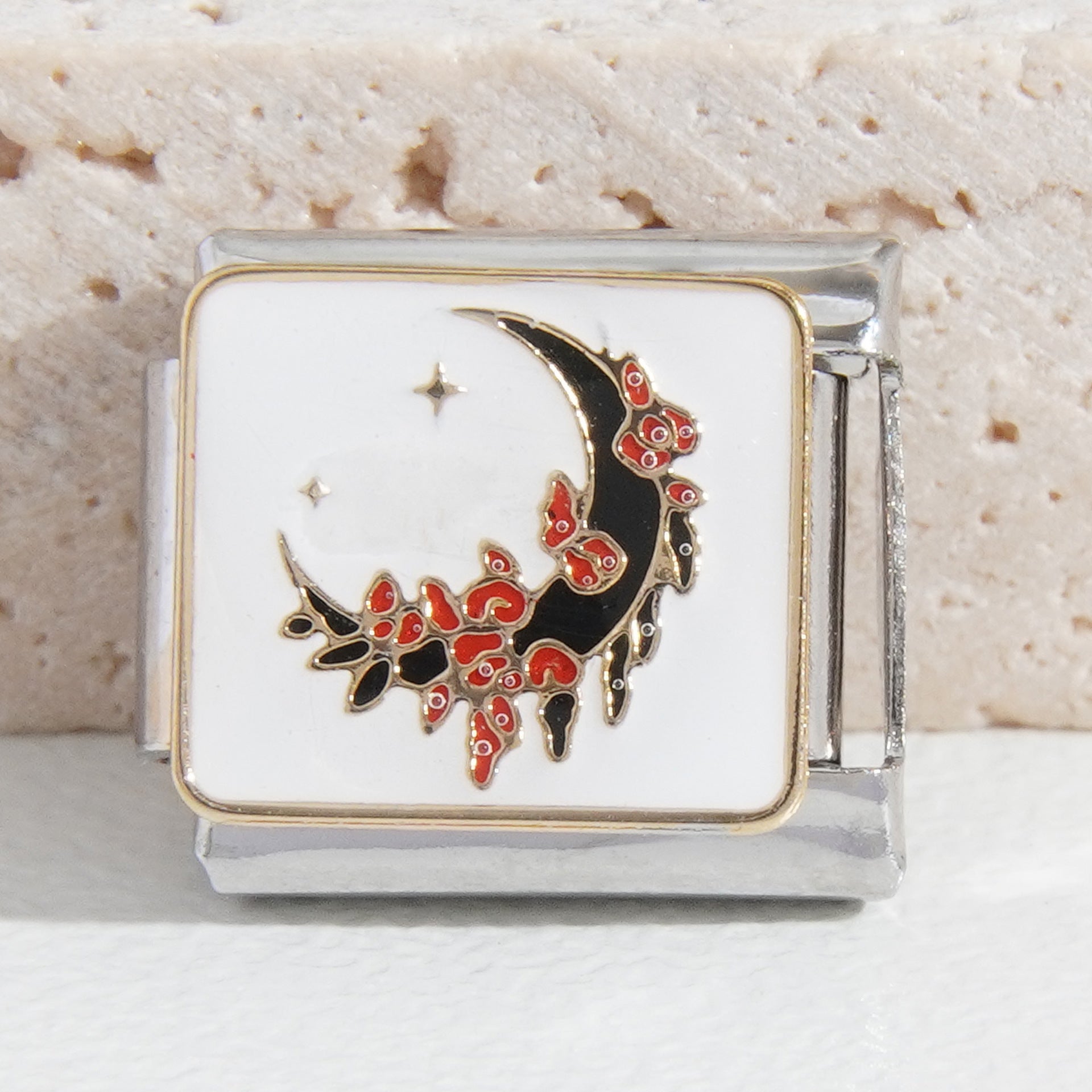 Wholesale Italian Charm Bracelet 9mm DIY Splicing Leopard Print Series Stainless Steel Composable Bracelet