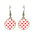 Wholesale Polka Dot Pattern Time Gemstone Earrings