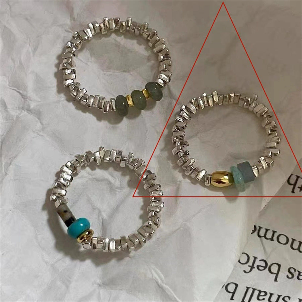 Wholesale 925 Sterling Silver Plain Ring Open Adjustment Tail Ring ACC-RS-Yues010