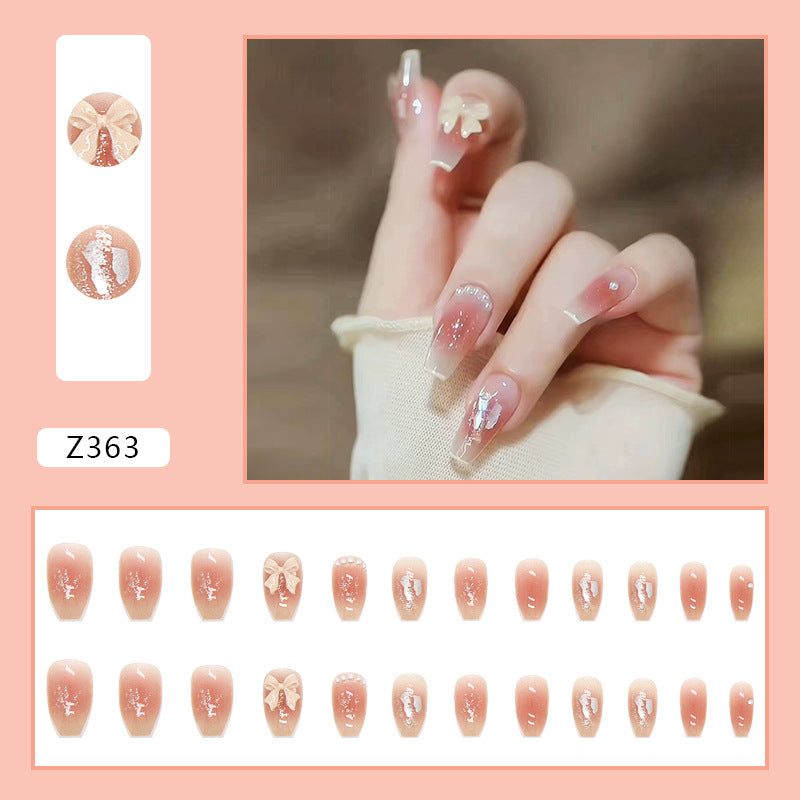 Wholesale 24 Pieces/box 3D Butterfly Pearl Nails Kits Nail Stickers