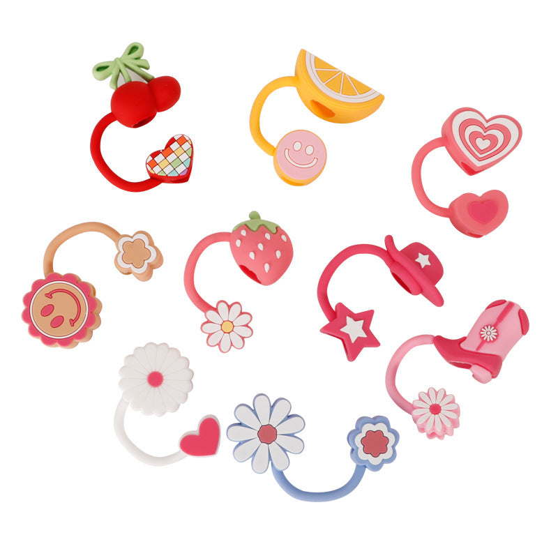 Wholesale  8mm PVC Soft Straw Tube Cap