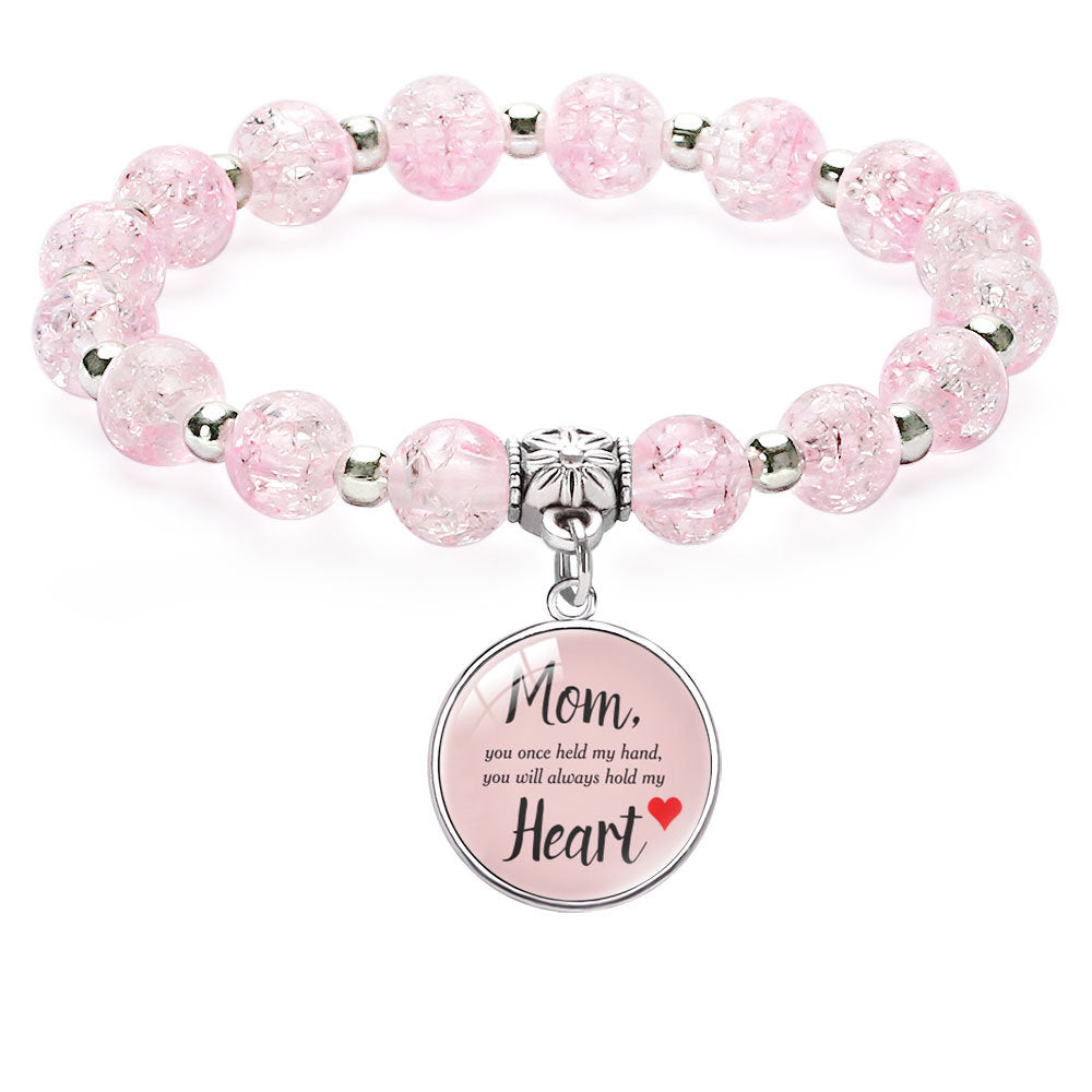 Wholesale  Mother's Day Bracelet Letter English Design Beaded Pendant Bracelet