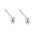 Boucles d'oreilles en argent sterling en gros S999