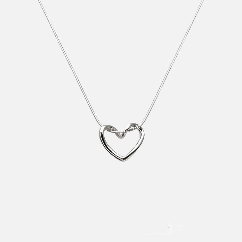 Wholesale Hollow Titanium Steel Love Necklace
