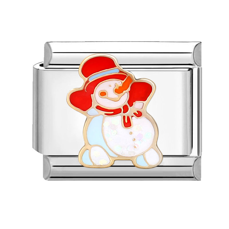 Wholesale Italian Module Creative Stylish Free DIY Cartoon Fashion Christmas Bracelet